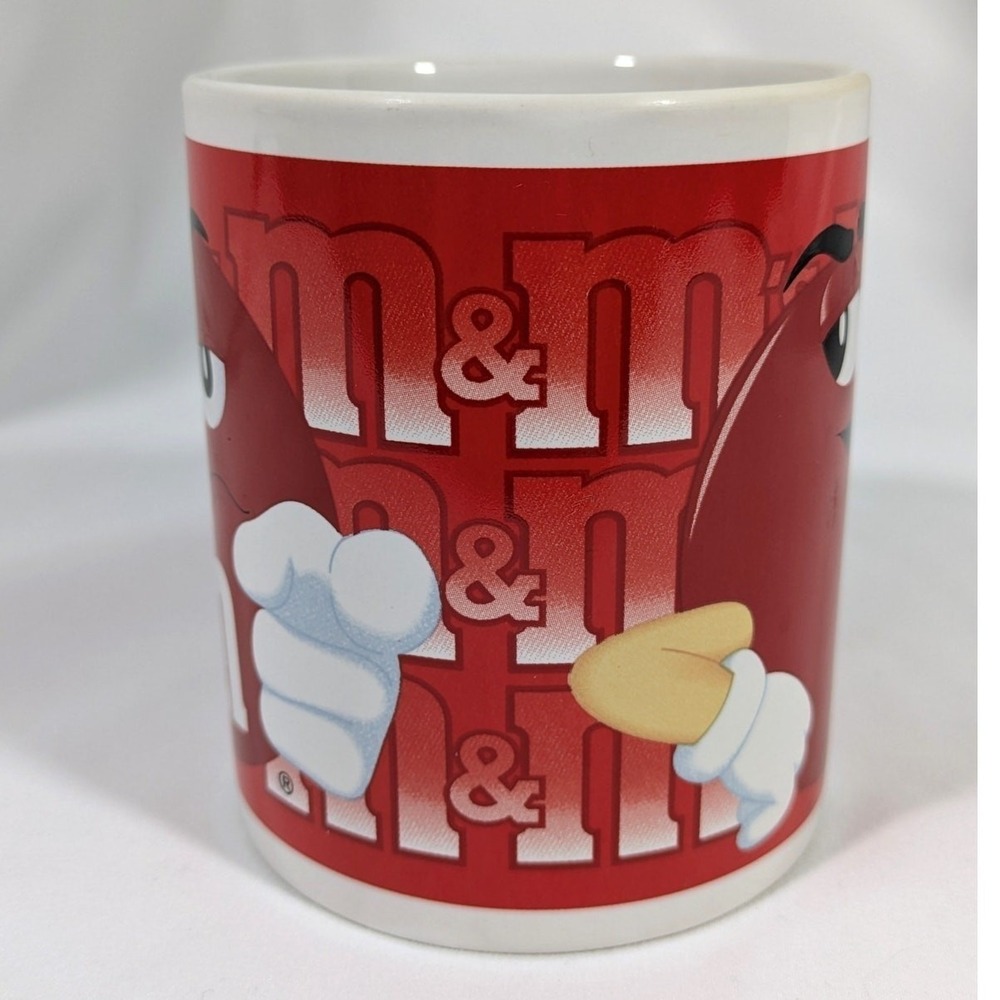 Vintage Galerie Red M&M‎ Coffee Cup Mug 2002 - Picture 2 of 7